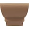 Ekena Millwork 8"W x 16"D x 8"H Wide Ridgewood Rough Cedar Woodgrain TimberThane Corbel, Primed Tan CORUR08X16X08RIDRCPR - alternate 6